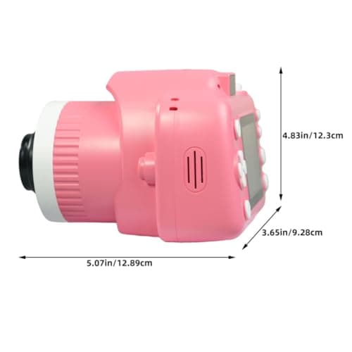 Photo Projector Camera 1080p with Music Playback Pink Plastic — view 6
