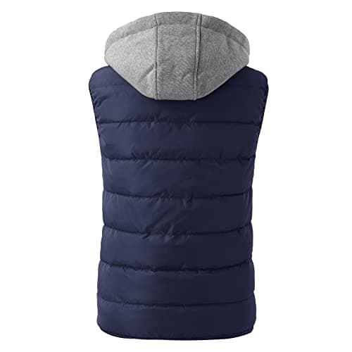 Cocila Womens Gilet Bodywarmer Women&Men Lightweight Oversized Sleeveless Zip Water Packable Jacket Warm Winter Vest Coat (Blue, M) Cream Women Cotton Thermal Tops Black Teddy Fleece Puffer — view 3