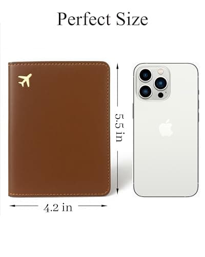 toTravelGear Passport Holder for Travel Essentials RFID Blocking PU Leather — view 4