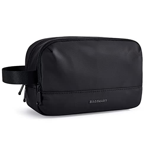 BAGSMART Men's Wash Bag, Large Capacity Travel Toiletry Bag & Wet Pocket