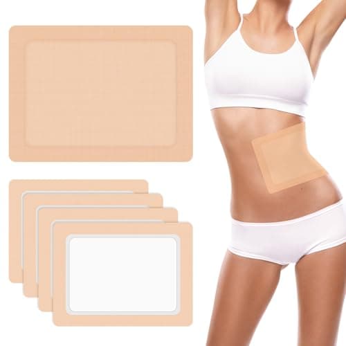 BQMEZRNUS 20Pcs Castor Oil Patches, Self-Adhesive