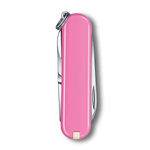 Victorinox Swiss Army Knife Classic SD Mini Pocket Knife, 7 Functions, Pink — view 3