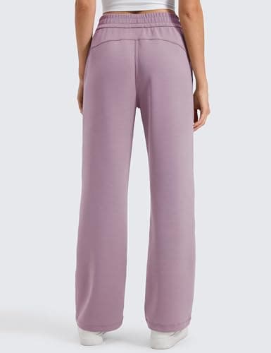 CRZ YOGA SoftAura Straight Leg Sweatpants 32" Light Lavender 10 — view 2
