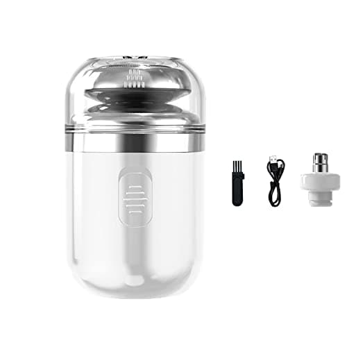 Portable Electric Shaver Pocket Size Washable Beard Nose Hair Trimmer Rechargeable Men for Home, Car, Travel Replacements