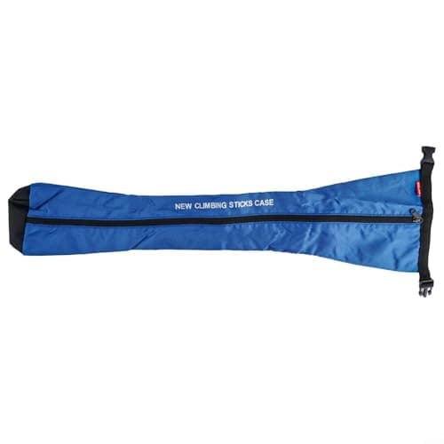 Lightweight Trekking Pole Storage Pouch With Backpack Hanging Strap, Waterproof Trekking Poles Carry Bag For All Standard Retractable Walking Poles(Blue) — view 3