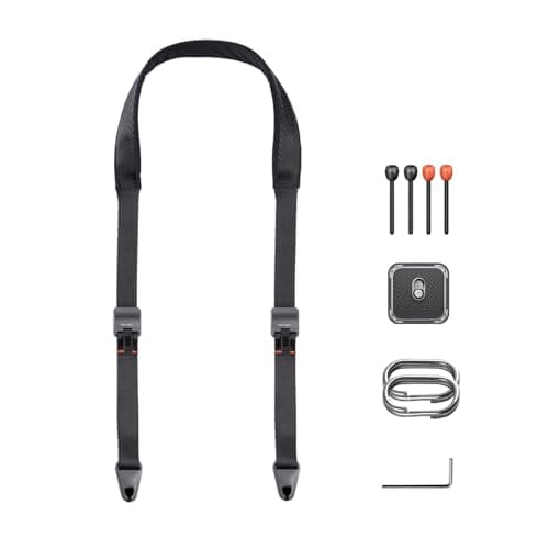 PGYTECH Camera Shoulder Strap Quick Release Wide Camera Straps for Photographers 110-152 CM Adjustable Camera Neck Strap for DSLR SLR (Night Black)
