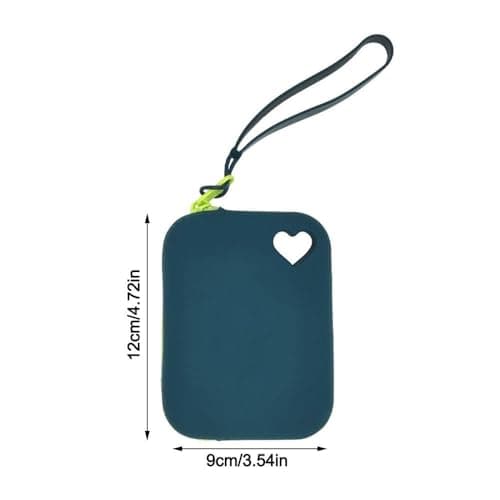 Small Silicone Makeup Bag,Small Coin Purse with Handle Portable Zipper Storage Pouch for Home Travel Organization — view 4