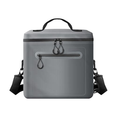 RANDUN Insulated Cooler Bag, 8/16/30 Can Collapsible for Lunch Coolers for Picnic, Beach, Work, Trip - Soft Ice Coolers Bags with Zipper Foldable Portable Stands Upright