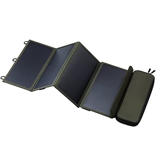 ELECOM NESTOUT 28W Outdoor Foldable Solar Panel Charger, Dual USB-A, 4.8A