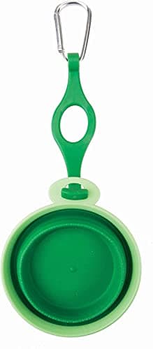 Crufts Collapsible Travel Pet Bowl & Water Bottle Holder - 250ml Liquid Capacity - Ideal for Small to Medium Dogs