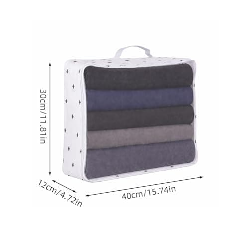 FERNVALE 6 Pack Packing Cubes for Suitcase Travel Organizer Bags, 40x30x12cm Packing Organisers Set for Clothes Shoes Accessories, Lightweight Waterproof Mesh Luggage Accessories (Grey) — view 4