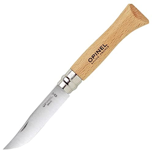 OPINEL No.6 VRI Stainless Steel Blade Lock Knife-Brown, Steel