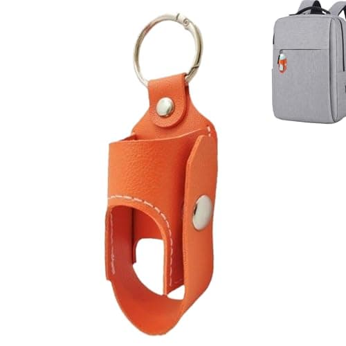 asthmas Inhaler Case Keychain - Shape Discrete & Secure Hygiene Carry, Portable Medical Pouch for Ventolin Salbutamol, Anti-Lost Quick-Release Clip, Soft-Touch PU Leather | Kids Adults — view 6