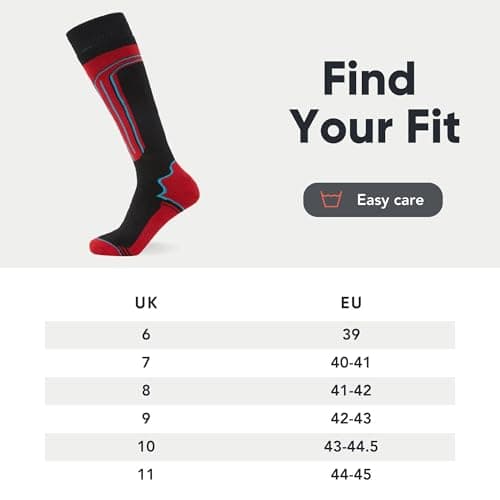 FM London Unisex (4-pack) Thermal Ski For Mens And Women Knee - High Socks, Multicoloured (Assorted), 6-11 UK — view 5
