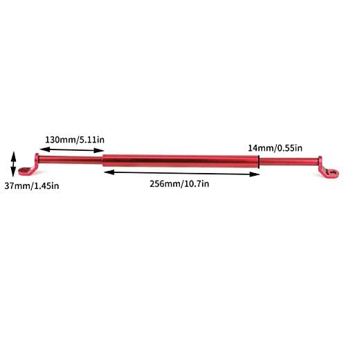 Balance Bar Motorcycle, Qiilu Aluminum Alloy CNC Balance Bar Crossbar Handlebar Extended Reinforcement for Motorcycle Scooters(Red) — view 3