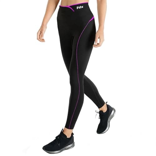 FDX Women's Base Layer Leggings Lightweight All Season Tights Pink M