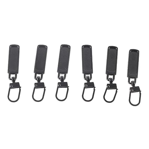 Multi-Purpose Zipper Replacement Kit, 6-Pack Black Color for Luggage Bags Backpacks Clothing, Durable Repair Solution for Travelers Students Outdoor Enthusiasts — view 6