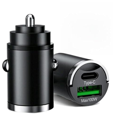 100W Car Charger USB C-[PD&QC 3.0]Cigarette Lighter USB Charger Car Adapter 12V USBC Socket Fast Charging for i-Phone 16,15 Pro Max14,Sam-sung S23,Quick Charge Protocols & Intelligent Charge Feature