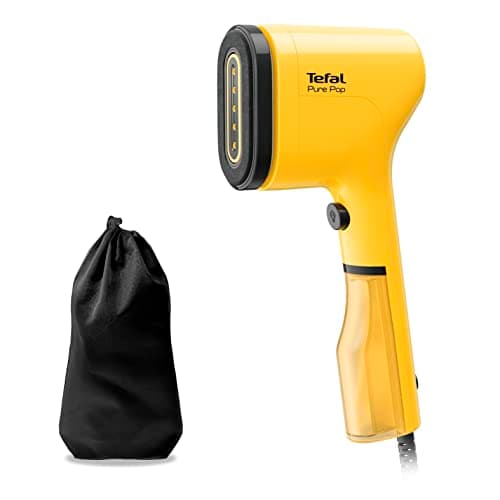 Tefal Pure Pop Slim Handheld Clothes Steamer, No Ironing Board, Yellow