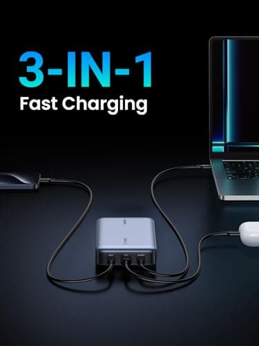 UGREEN Nexode 140W 25000mAh Power Bank 3-Port USB C Portable Charger — view 5
