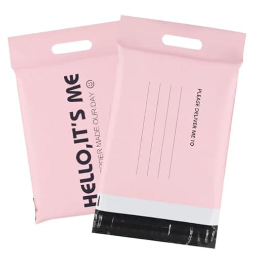 gorm 50pcs Personalized Custom Bags with Logo Customized Mailing Shipping Bags Plastic Gift Shoe Box Product Packaging Bags Waterproof Express Bags Logo Printing (Beige,25x33cm) — view 6