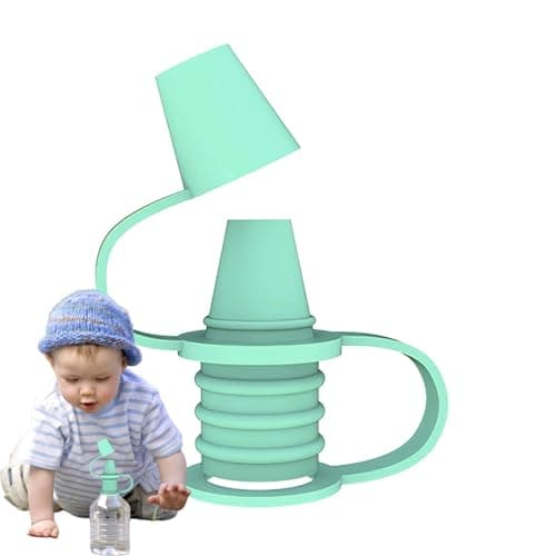 Silicone Bottles Top, Spill-Proof Water Bottle Cap for Bottle-Feeding, Safe and Odorless Bottles Spout Adapter Attachment for Car Travel Outdoor — view 6