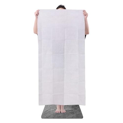 Disposable Bath Towel Bed Travel Camping Incontinence Spa Adult Hotel Shower DRy Throw Away Single Use Beach Bed Bath Extra Large Wet Wash For Adults Hair Salon Emergency Fully Body Patient (10 Pack )