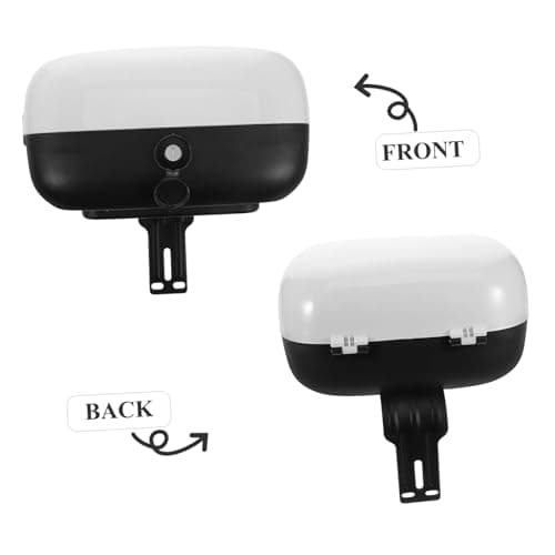 CVUTOVO Universal Motorcycle Tail Box and Backrest, Lockable Rear Storage Trunk Box for Electric Bikes and Scooters, Waterproof White Motorcycle Luggage Case for Travel and Daily Use — view 2