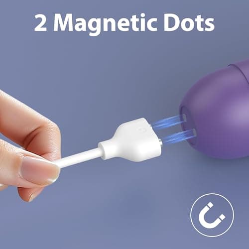 HORAN HOQI 6mm Dual Pin Magnetic USB Charger Cable, 2 Pin Magnetic Charger Replacement Cord with Strong Magnet for Wireless Massager Electric Toothbrush Beauty Instruments, 0.8m Universal Charging — view 5
