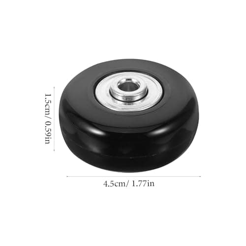 Black Suitcase Wheel Replacement Kits 2pcs with Swivel Bearings — view 2