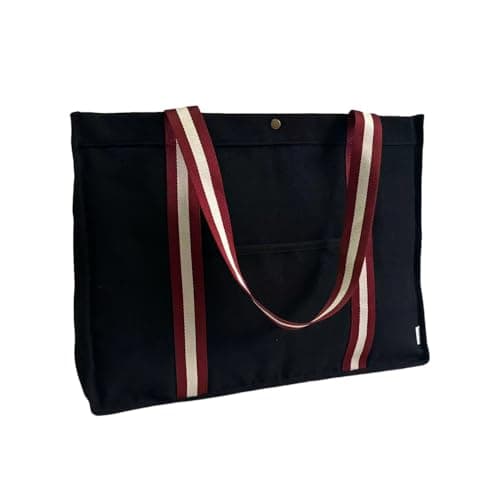 Augbunny 16OZ Canvas Lined Shopping Grocery Tote Multi Purpose Beach Bags Diaper Bag — view 3