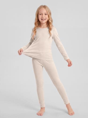 Ruisita Girls Cotton Long Sleeve Ribbed Shirt and Legging Set for Kids — view 5