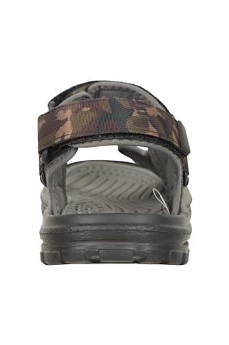 Mountain Warehouse Crete Mens Sandals - Durable & Sturdy Grip, Cushioned Footbed, Neoprene Lined, Hook & Loop Straps Beach Shoes - Spring Summer Travel, Walking Camouflage (01) Adult Shoe Size 7 — view 3