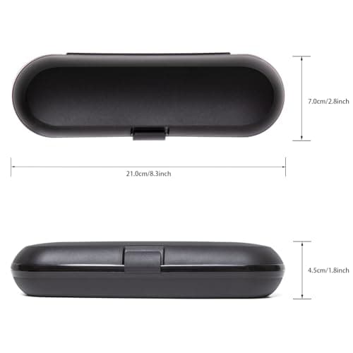 Electric Toothbrush Travel Case for Oral B & Philips Sonicare，Black — view 2