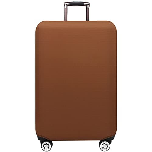 Hiseng Solid Color Travel Trolley Case Cover Elastic Protector Washable Spandex Suitcase Cover Luggage Storage Covers for 18-32 Inch Luggage Cover for Adult and Kids (Maroon,M (22-24inch))