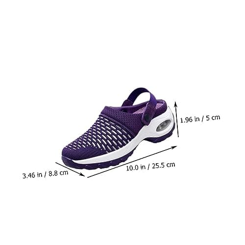 PACKOVE Sports Sandals 1 Pair Mesh Cloth Purple Eva Shoes for Women — view 4