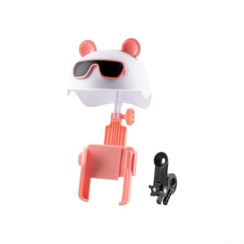 Motorcycle Phone Mount with Rain Shield Anti-Slip(Pink)
