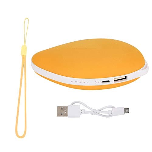 SIXRUN 4000mAh Hand Warmer, 2A Fast Charge USB Power Bank (Yellow) — view 5