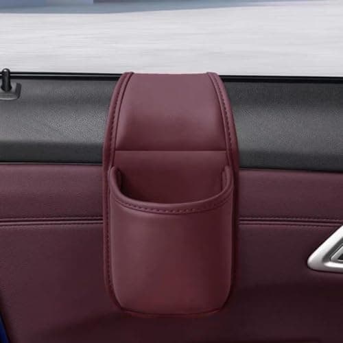 Car Door Storage Pocket, Leather Cup Holder for Car — view 5