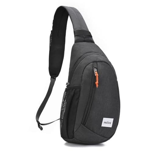 HALOVIE Anti Theft Sling Bag RFID Crossbody Bag Travel Sling Backpack Lightweight Shoulder Chest Bag for Hiking Walking