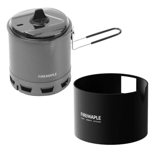 Fire-Maple G2 Pot and Black Neoprene Sleeve Heat Exchanger Protective Cover
