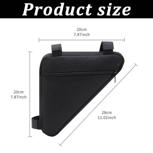 Wvbzf Waterproof Cycling Bike Bag for Mountain Road Bike, Sturdy Bike Frame Bag with Large Capacity, Bike Bags for Frame Triangle Storage Pouch, Bicycle Handlebar Pack for Bikepacking — view 2