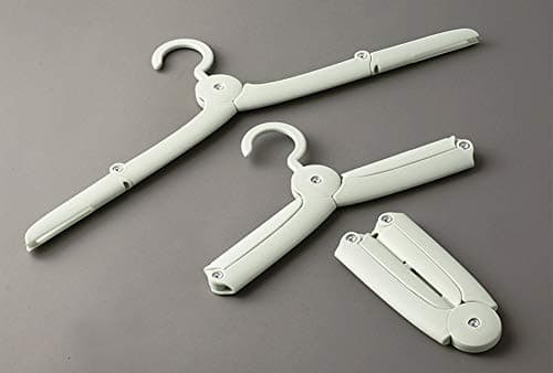 4Pcs Folding Coat Hanger Plastic,Portable Travel Clothes Hanger,Outdoor Windproof Skirt Hangers — view 2