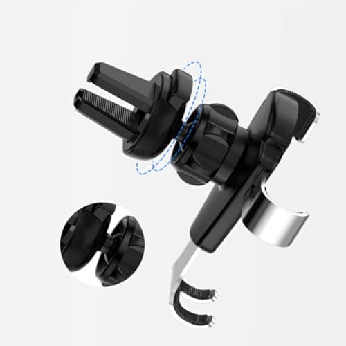 Car Gold Aluminum Alloy Air Vent Phone Holder for 4-6.2 Inch Phones — view 2