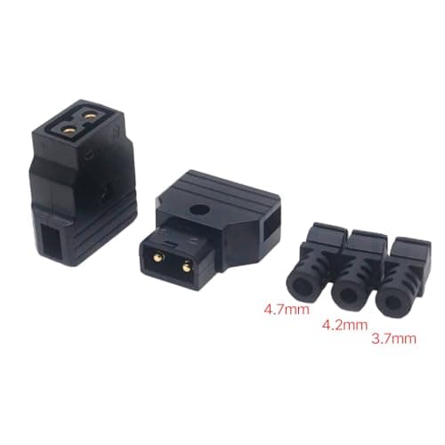 Jazuaiao Portable D-Tap Plug Male for DSLR Camera, Purple A — view 3