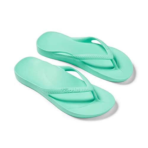 ARCHIES Arch Support Flip Flops for Men & Women – Orthotic Sandals for Plantar Fasciitis Relief – Lightweight, Cushioning, Shock-Absorbing Sandals for Walking, Foot Pain - Mint (UK 7) — view 6