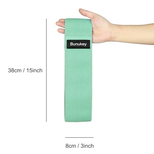 Resistance Bands, Non-Slip Exercise Band, 3 Levels Optional Fabric Booty Band for Home Fitness, Yoga, Pilates (Green 15-25lbs) — view 3