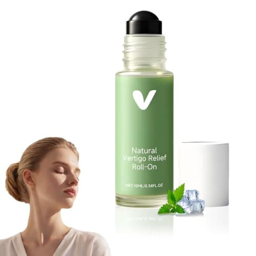 Vertigo Relief Roll-On — Essential Oil Roller for Dizziness and Nausea, Portable Travel Blend, Sensitive Skin Formula, Around Ears Temples Fresh Aroma for Travel and Commute