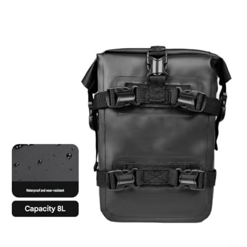 Dolvitrny Waterproof PVC Motorcycle Side Panniers(31 * 19 * 10cm Yellow) — view 2