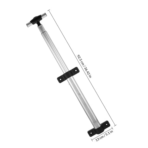 Suitcase Drag Rod Telescopic Aluminium Alloy Black Handle for Luggage — view 2